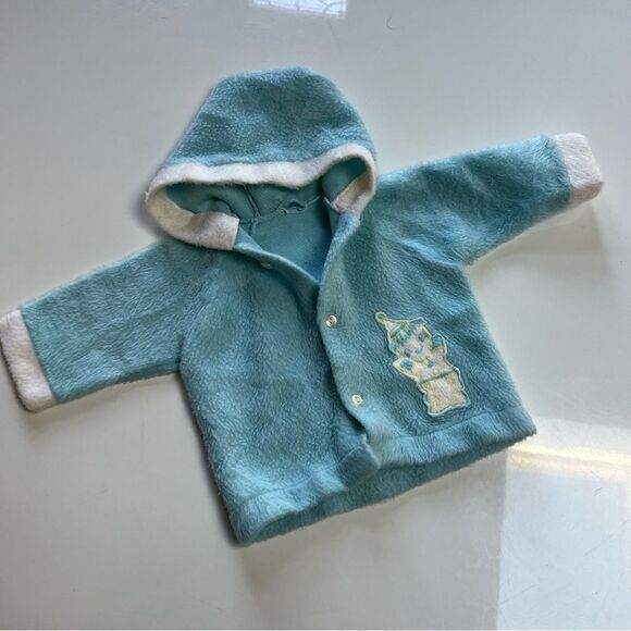 Vintage Handmade MCM 1950s 1960s Fuzzy Hooded Clown Circus Embroidered Jacket - Picture 4 of 10